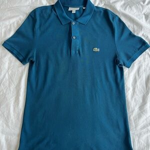 Lacoste Men's Blue Slim Fit Polo Shirt Small